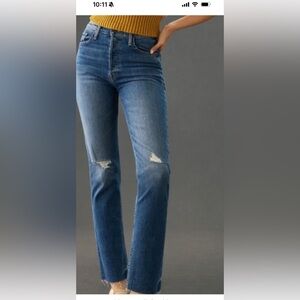 Mother denim /Tom Cat ankle fray in glove trotter